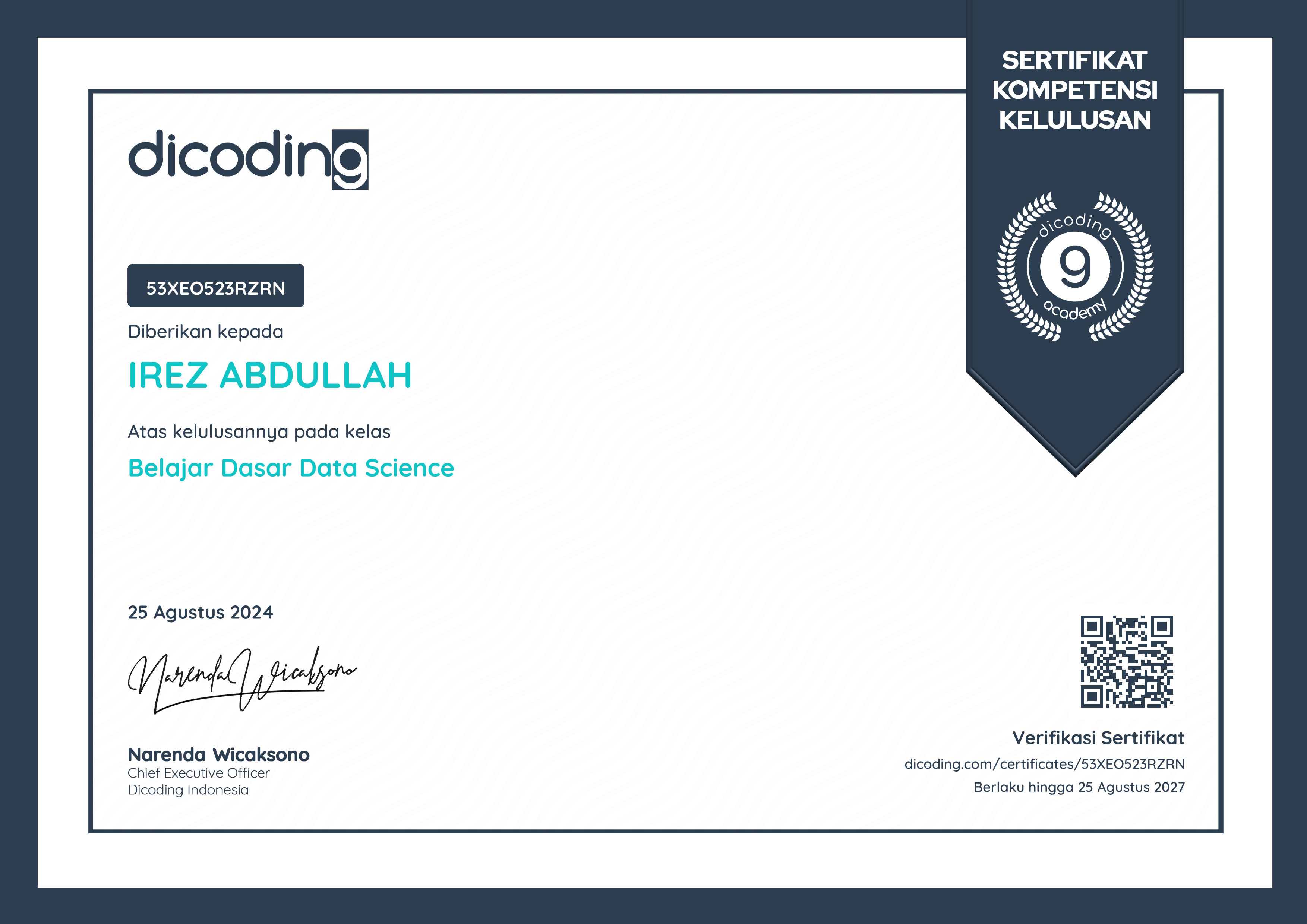 Belajar Dasar Data Science