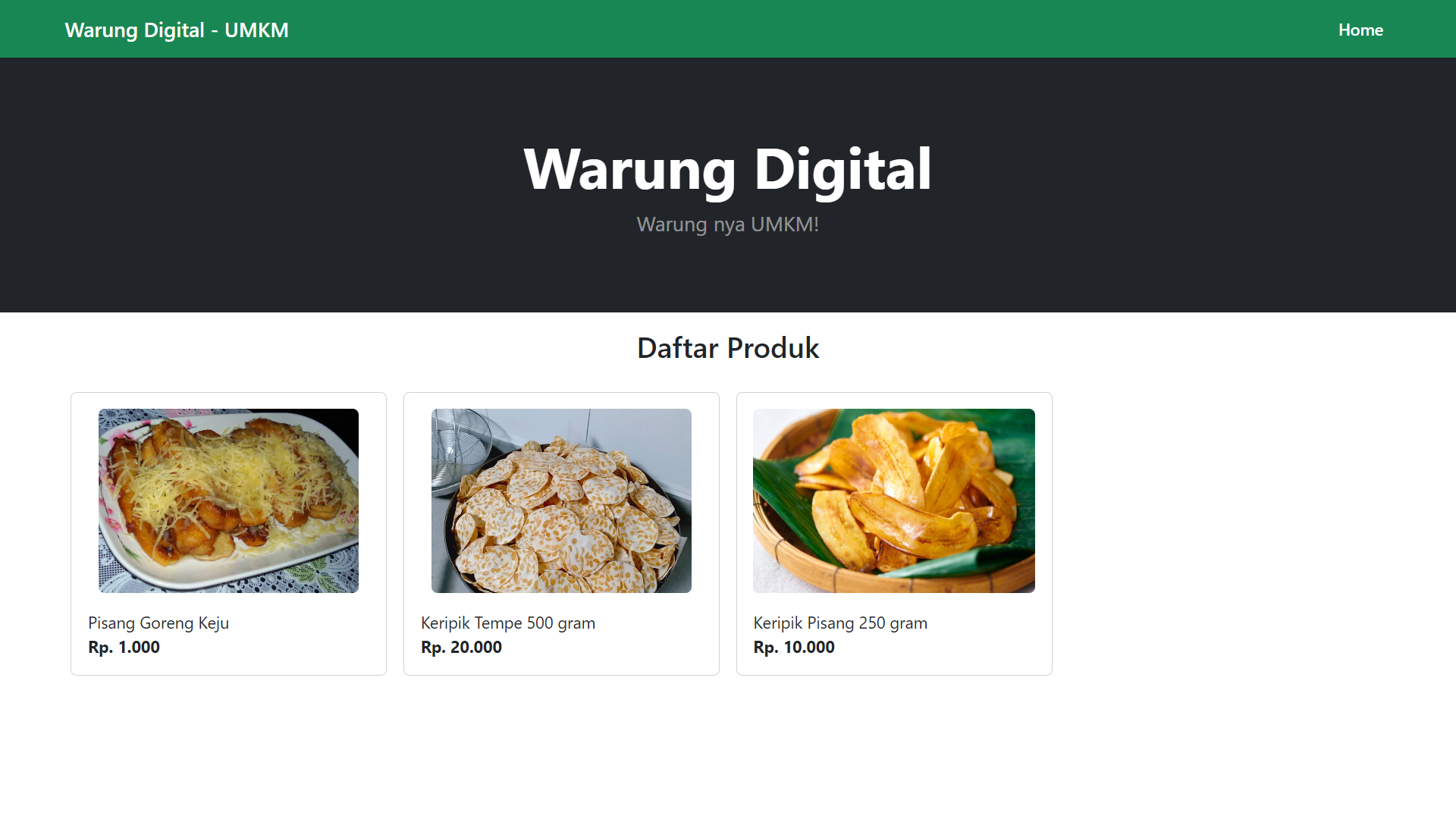 Warung Digital UMKM - Project Learn